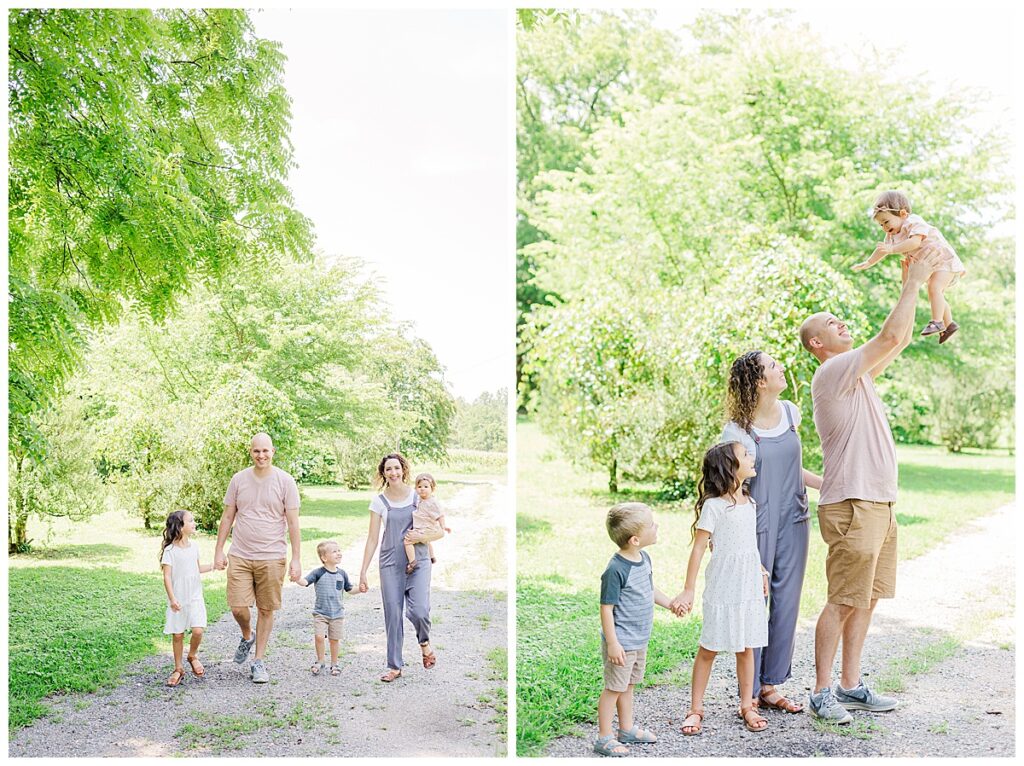 Family photography at Rural Plains Park outside of Richmond, Virginia.