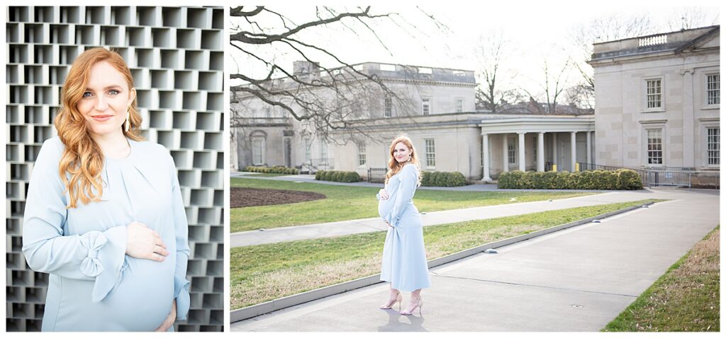 Maternity session at the Virginia Museum of Fine Arts in Richmond, Va.